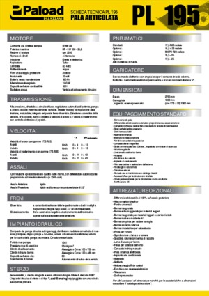 Încărcătoare pe roți Palazzani PL 195