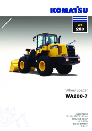 Încărcătoare pe roți Komatsu WA200-7