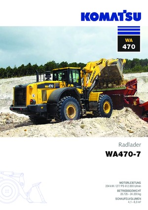 Încărcătoare pe roți Komatsu WA470-7