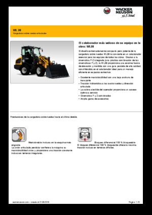 Încărcătoare pe roți Wacker Neuson WL38