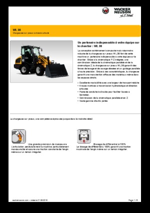Încărcătoare pe roți Wacker Neuson WL38