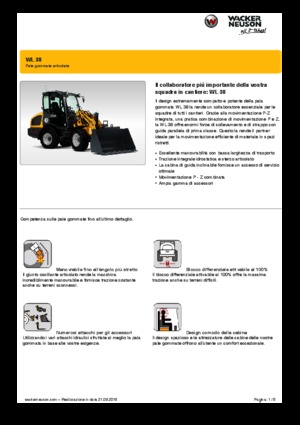 Încărcătoare pe roți Wacker Neuson WL38