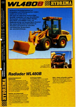Încărcătoare pe roți Hydrema WL 480 B