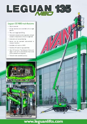 Nacele cu braț articulat pe roți Leguan 135 NEO