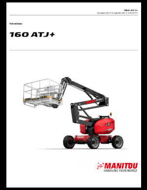 Nacele cu braț articulat pe roți Manitou 160 ATJ +