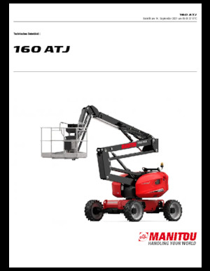 Nacele cu braț articulat pe roți Manitou 160 ATJ