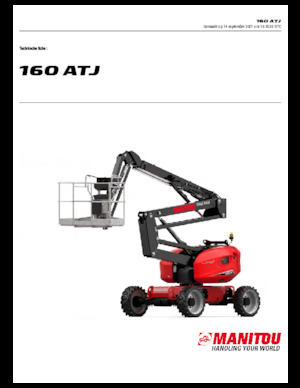 Nacele cu braț articulat pe roți Manitou 160 ATJ