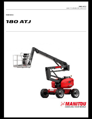 Nacele cu braț articulat pe roți Manitou 180 ATJ
