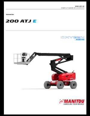 Nacele cu braț articulat pe roți Manitou 200 ATJ E