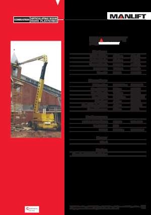 Nacele cu braț articulat pe roți Grove-Manlift A 125 J