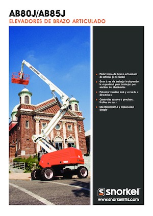 Nacele cu braț articulat pe roți Snorkel AB85J