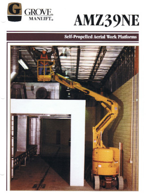 Nacele cu braț articulat pe roți Grove-Manlift AMZ 39 NE