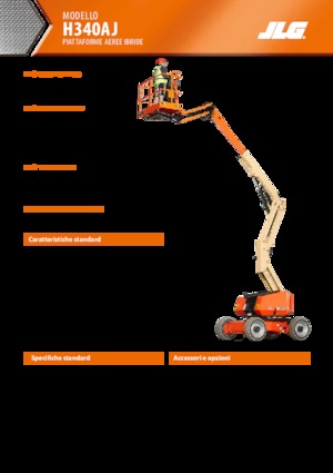 Nacele cu braț articulat pe roți JLG H340AJ