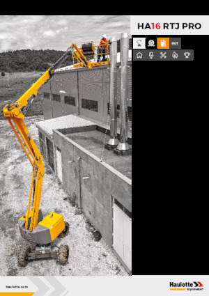 Nacele cu braț articulat pe roți Haulotte HA16 RTJ PRO