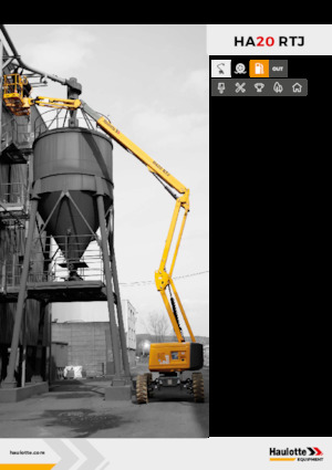 Nacele cu braț articulat pe roți Haulotte HA20 RTJ