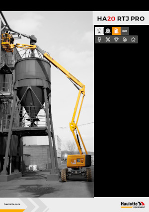 Nacele cu braț articulat pe roți Haulotte HA20 RTJ PRO