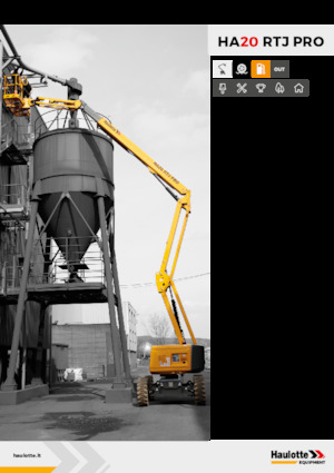 Nacele cu braț articulat pe roți Haulotte HA20 RTJ PRO