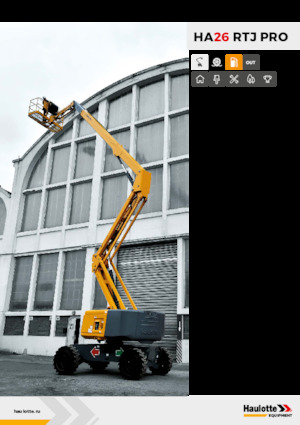 Nacele cu braț articulat pe roți Haulotte HA26 RTJ PRO