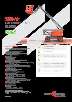 Nacele cu braț articulat pe roți Skyjack SJ 60 AJ+