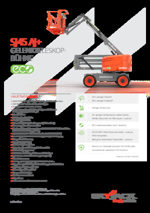 Nacele cu braț articulat pe roți Skyjack SJ45 AJ+