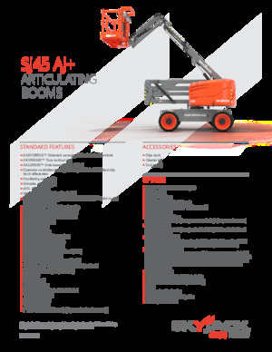 Nacele cu braț articulat pe roți Skyjack SJ45 AJ+