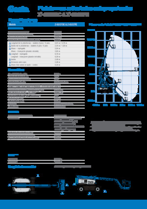 Nacele cu braț articulat pe roți Genie Z-60/37 FE 