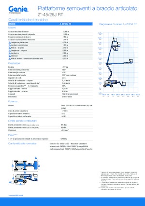 Nacele cu braț articulat pe roți Genie Z-45/25J RT
