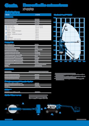 Nacele cu braț articulat pe roți Genie Z-62/40