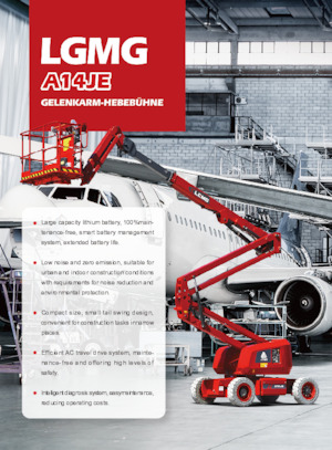 Nacele cu braț articulat pe roți LGMG  A14JE