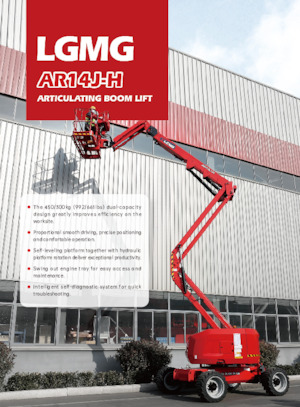 Nacele cu braț articulat pe roți LGMG  AR14J-H