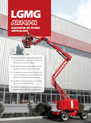 Nacele cu braț articulat pe roți LGMG  AR14J-H