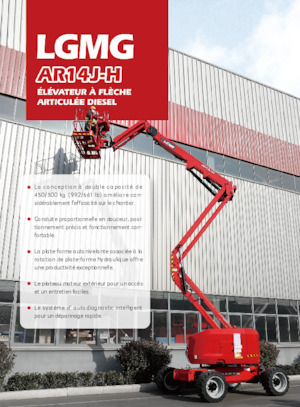 Nacele cu braț articulat pe roți LGMG  AR14J-H