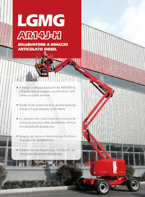 Nacele cu braț articulat pe roți LGMG  AR14J-H