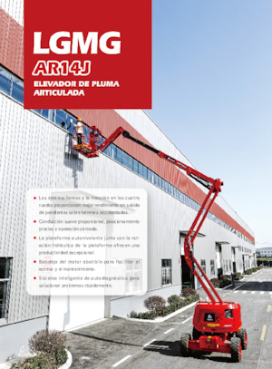 Nacele cu braț articulat pe roți LGMG  AR14J