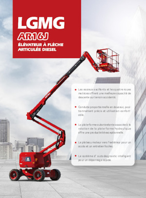 Nacele cu braț articulat pe roți LGMG  AR16J