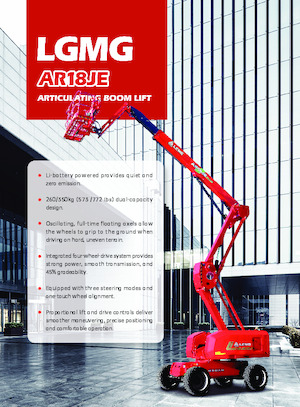 Nacele cu braț articulat pe roți LGMG  AR18JE