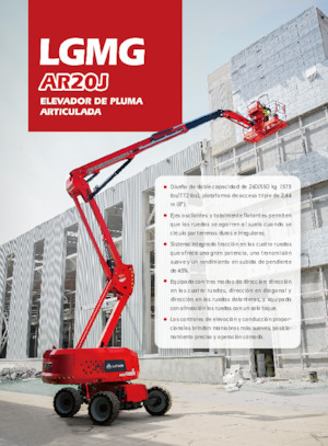 Nacele cu braț articulat pe roți LGMG  AR20J