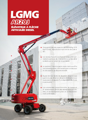 Nacele cu braț articulat pe roți LGMG  AR20J