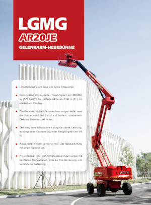 Nacele cu braț articulat pe roți LGMG  AR20JE