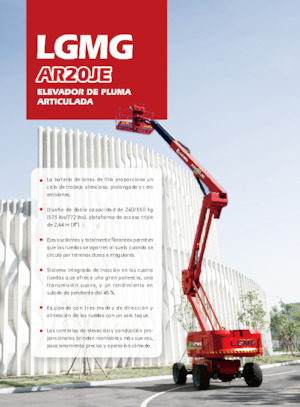 Nacele cu braț articulat pe roți LGMG  AR20JE