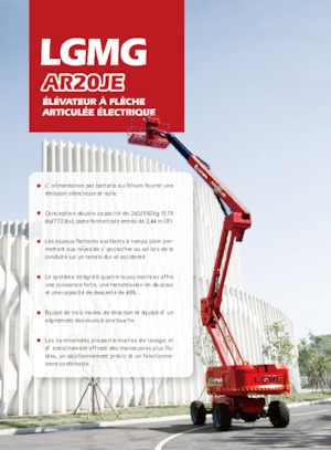 Nacele cu braț articulat pe roți LGMG  AR20JE