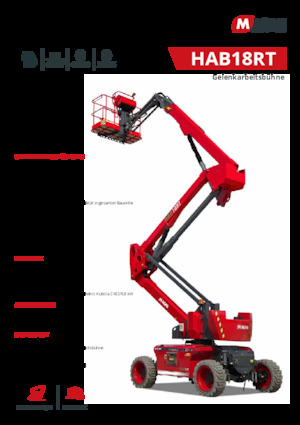Nacele cu braț articulat pe roți MAGNI HAB18RT