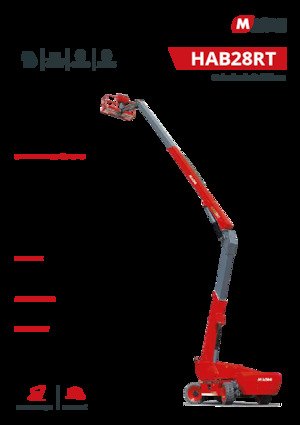 Nacele cu braț articulat pe roți MAGNI HAB24RT