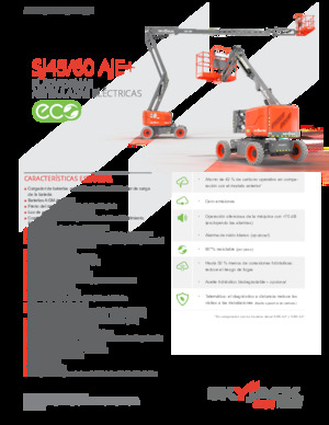 Nacele cu braț articulat pe roți Skyjack SJ60 AJE+