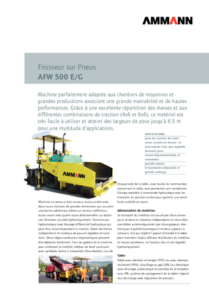 Finisoare de asfalt pe roți Ammann AFW 500 E/G