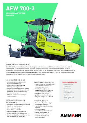 Finisoare de asfalt pe roți Ammann AFW 700-3