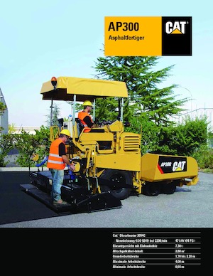 Finisoare de asfalt pe roți Caterpillar AP300F