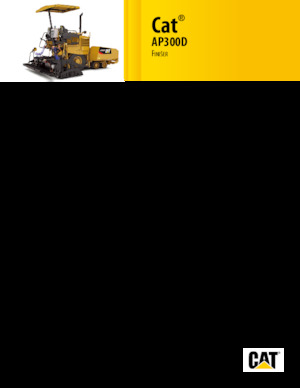 Finisoare de asfalt pe roți Caterpillar AP300D