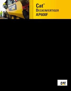 Finisoare de asfalt pe roți Caterpillar AP600F