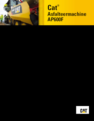 Finisoare de asfalt pe roți Caterpillar AP600F